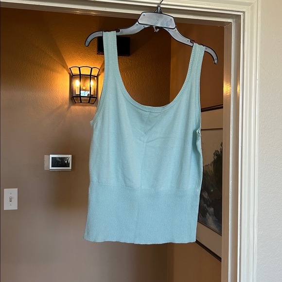 CAbi Cardigan Sweater | Tank Set In Aquamarine Style Numbers 212 & 213 - Picture 3 of 7